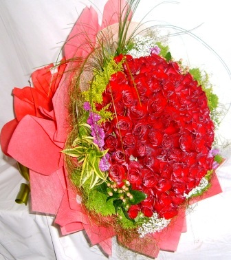 Eternal love - 99st roses with sentimental wrapping<br><br>Code:702-3231-702-0000105277